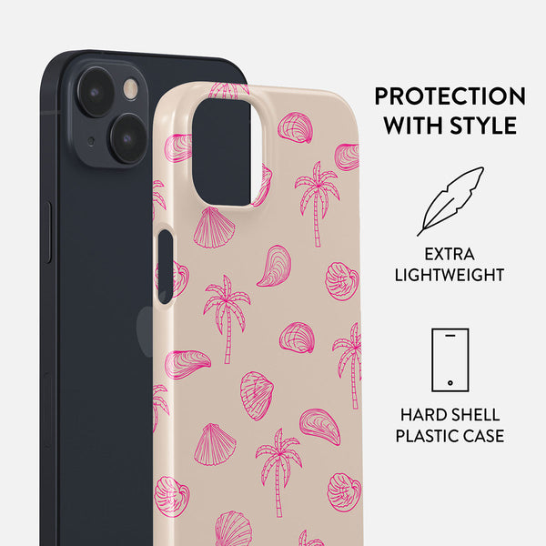 【BURGA】ビーチ柄〇貝殻&ヤシの実☆Beach Please☆機種各種 Beach Please - iPhone 13 Case | BURGA