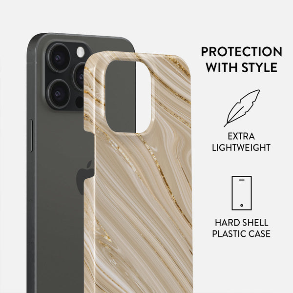 Full Glam - Beige iPhone 15 Pro Case | BURGA