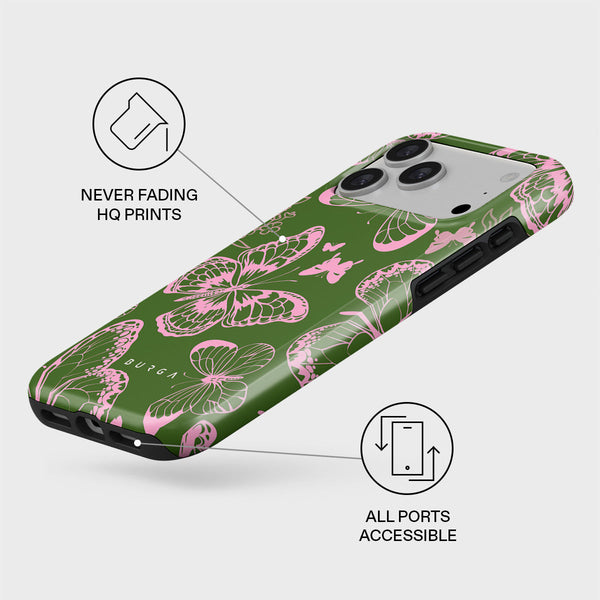 BURGA iPhone 17 Pro Max ケース 花柄 ELITE Velvet Night - iPhone 17 Pro Max Case | BURGA