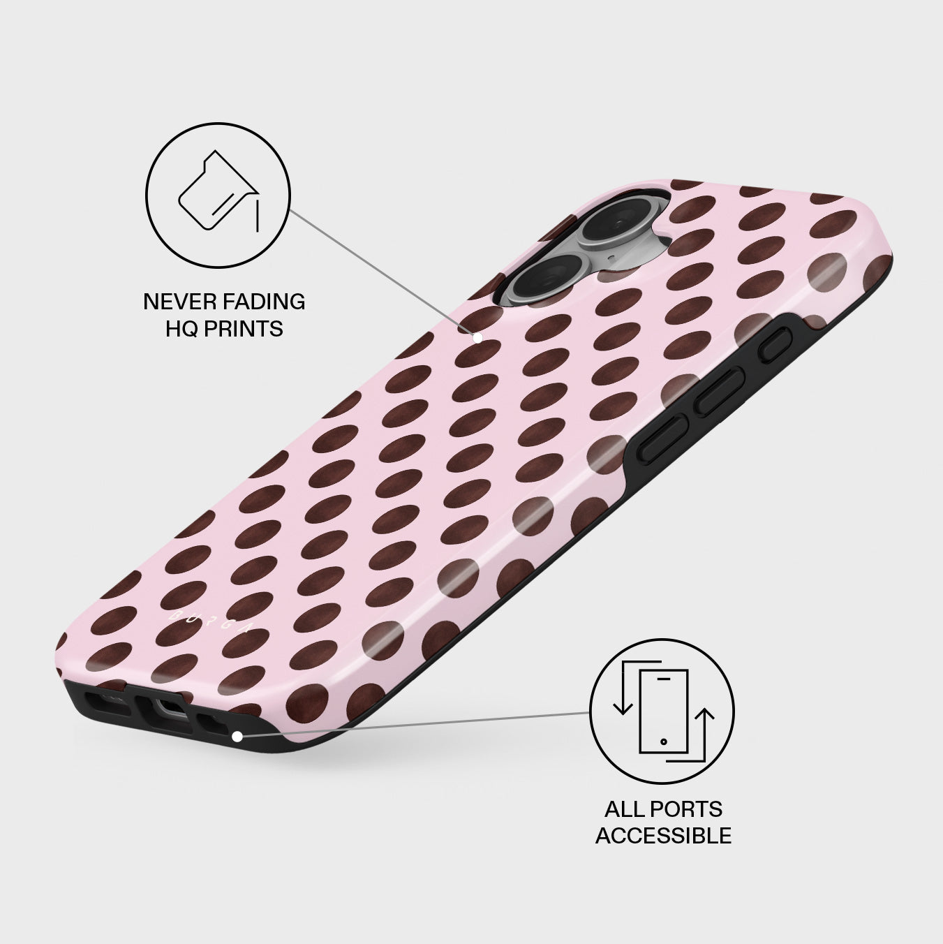 BURGA iPhone16 ケース　レース柄　新品 iphone 16 ケース | スタイリッシュなのに保護性が高い - BURGA