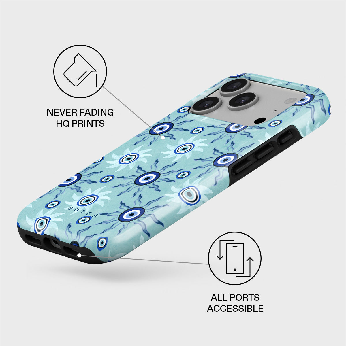 BURGA iPhone17pro ケース Blue Gaze - iPhone 17 Pro Case | BURGA
