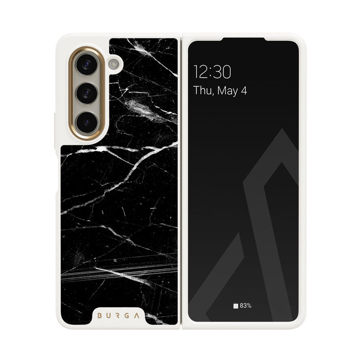 Noir Origin - Black Marble Samsung Galaxy Z Fold 5 Case