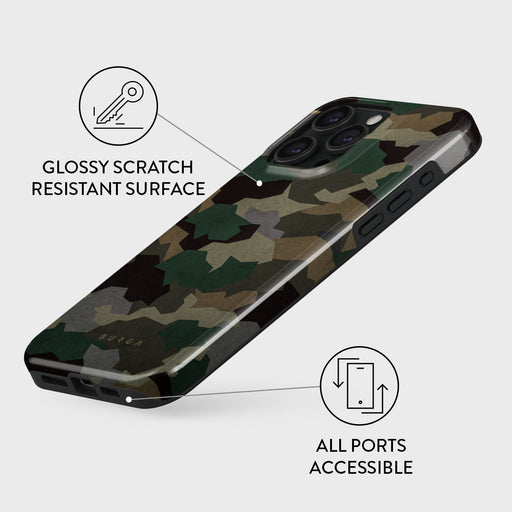 Tropical Green Camo - iPhone 15 Pro Case