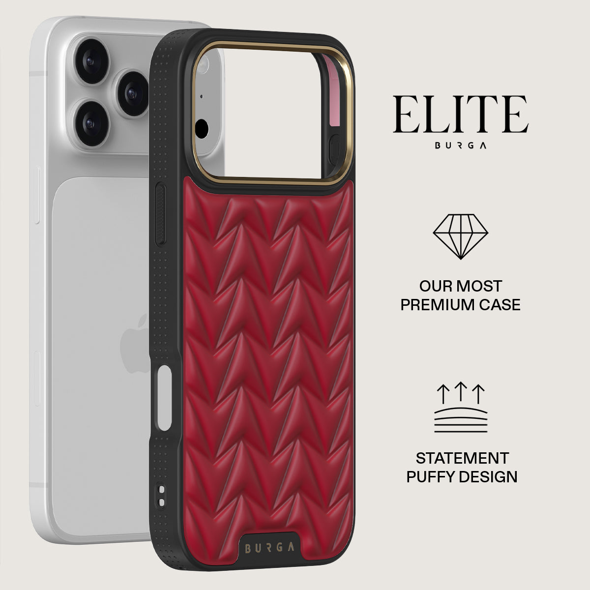 iPhone 【新品】BURGA 17proMAXケース チェリー柄 BURGA iPhoneアクセサリー