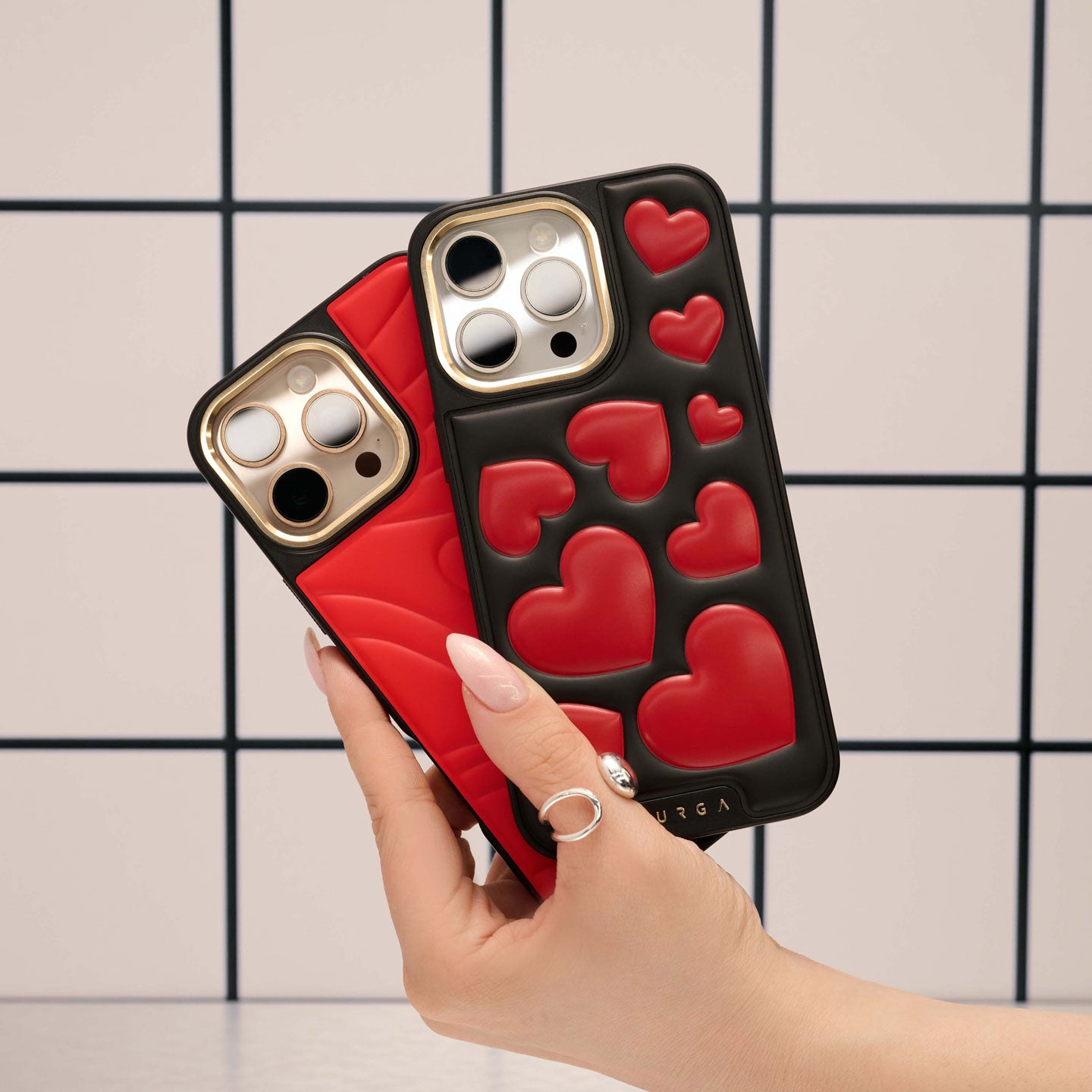 BURGA リボン柄 iPhone15Pro MAX Crush - iPhone 15 Pro Max Case | BURGA