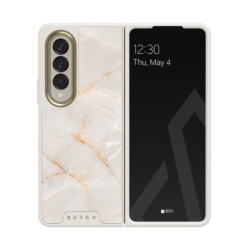 Vanilla Sand - Marble Samsung Galaxy Z Fold 4 Case