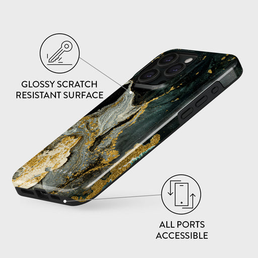 Northern Lights - Marble iPhone 15 Pro Case