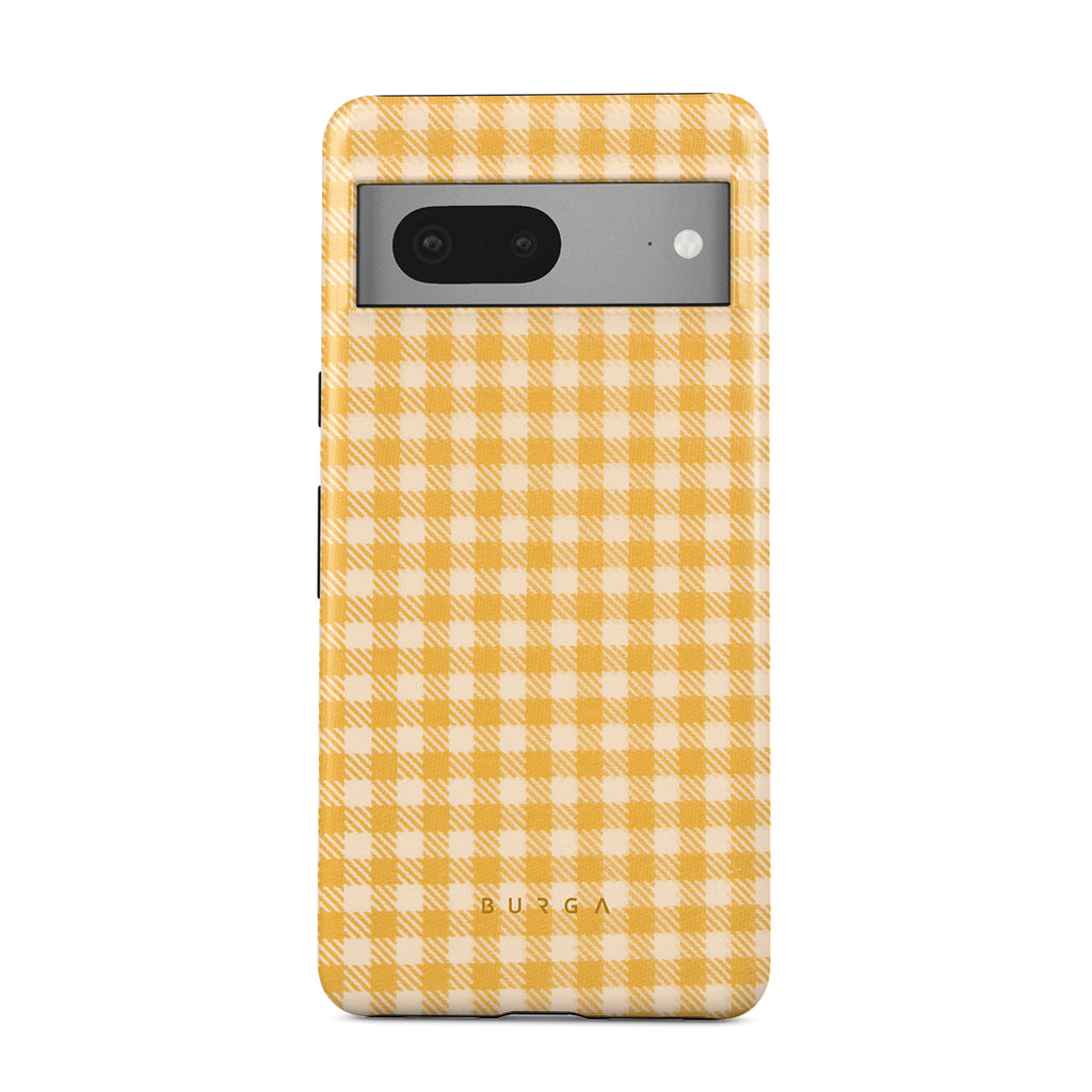 Tuscan Sun - Yellow Plaid Google Pixel 7 Case