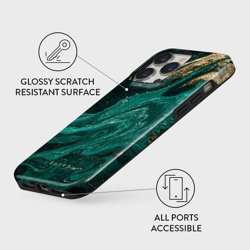 Emerald Pool - Elegant iPhone 13 Pro Max Case