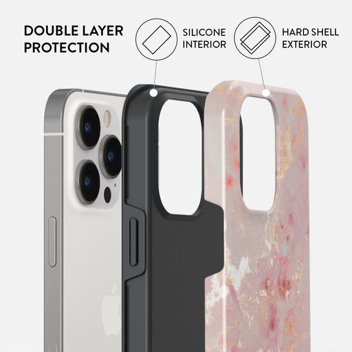 Golden Coral - Pink iPhone 14 Pro Case
