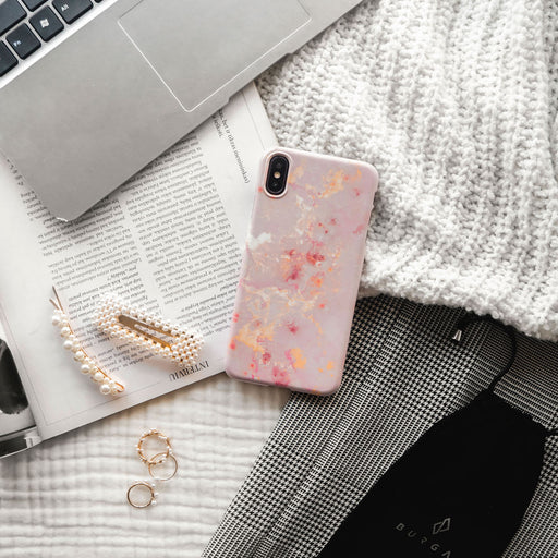 Golden Coral - Pink iPhone 14 Pro Case
